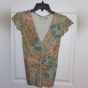 XL xhilaration Y2K fitted blouse